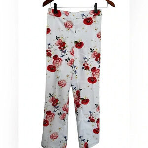 5/20$ Mahée red white floral pants size XS